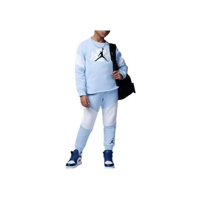 Fashion Brand Logo Solid Color Casual Sports Suit Kids Suit Blue FB9355-411