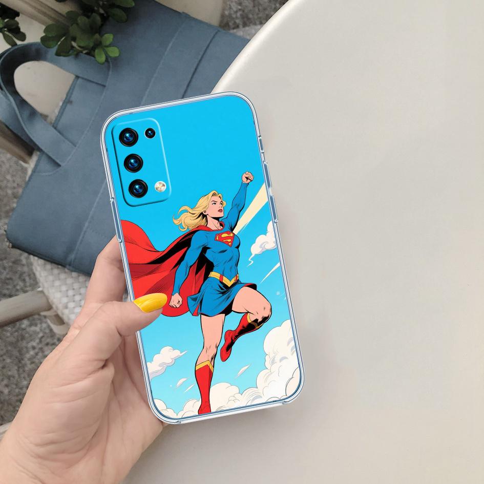 PP60 Supergirl Transparent Phone Case for Motorola Moto G40 G04 G05 One Ace Action Fusion + Plus Hyper Macro Vision Zoom
