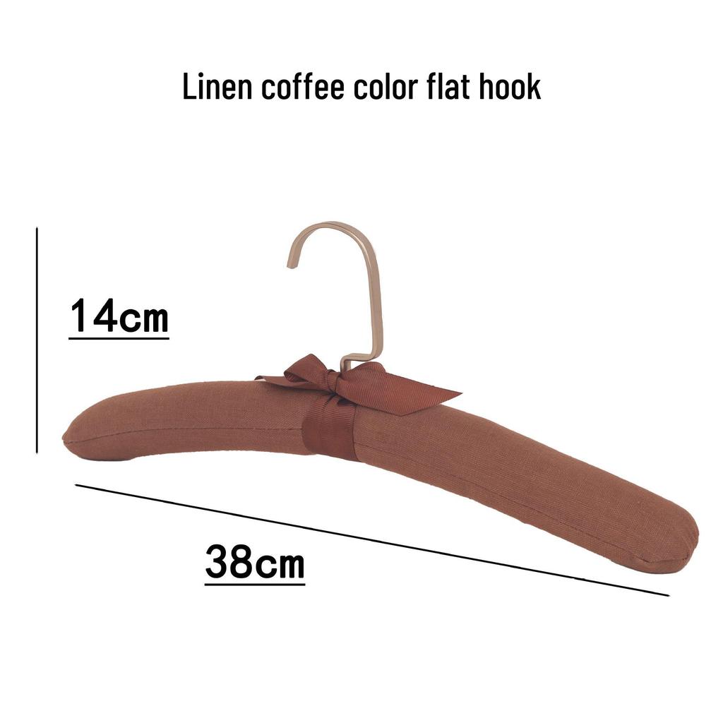 Fabric-Covered Hangers for Hotel: Linen, Silk, Sponge for Cheongsam, Pajamas, and Underwear