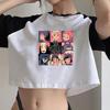 Totoro Studio Ghibli Harajuku T Shirt Women Cropped Ullzang Miyazaki Hayao Tshirt Funny Cartoon T-shirt Anime Crop Top
