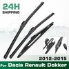 For Dacia Renault Dokker 2012-2015 2013 2014 Wiper Front & Rear Wiper Blades Windshield Windscreen Window Brushes 22"+16"+10
