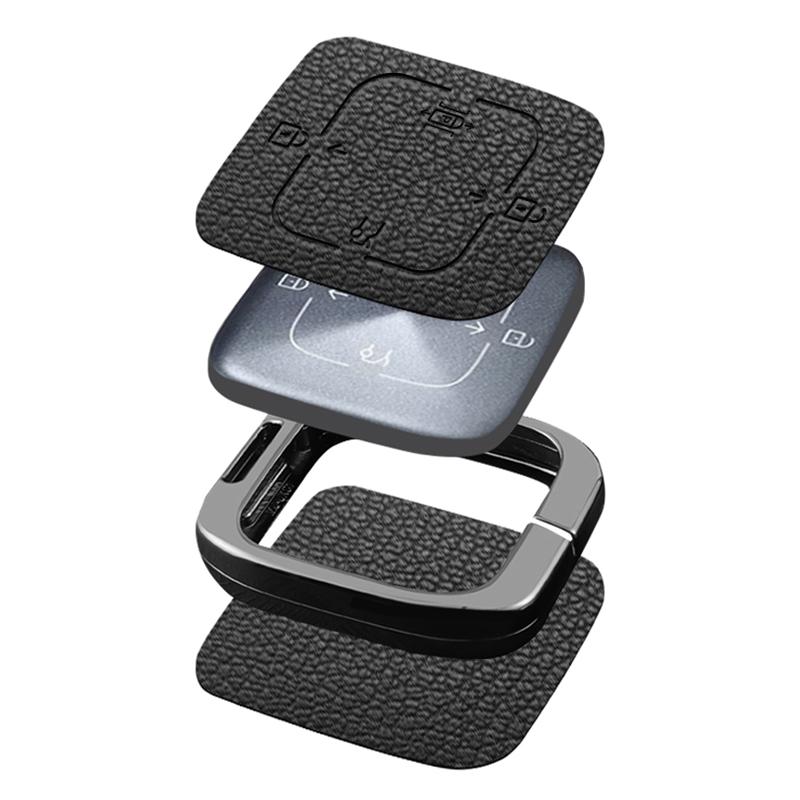 Interior Mouldings For Zeekr 7X 2024 2025 Zinc Alloy Leather Car Remote Key Case Cover Fob Protector Shell Holder Auto Keychain