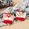 Christmas Wine Glass Santa Claus Snowman Table Decorations Cup Cover Decor Party Festival Supplies