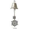 Iron Christmas Bell with Ribbon Window Pendants Door Hanging Decoration  Shopping Mall