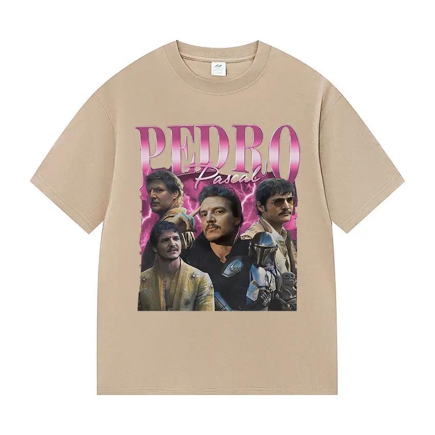 Pedro Pascal Unisexs Movie Pattern Tshirt Retro High Quality Fashion Clothing Suitable For Both Unisex And Unisex