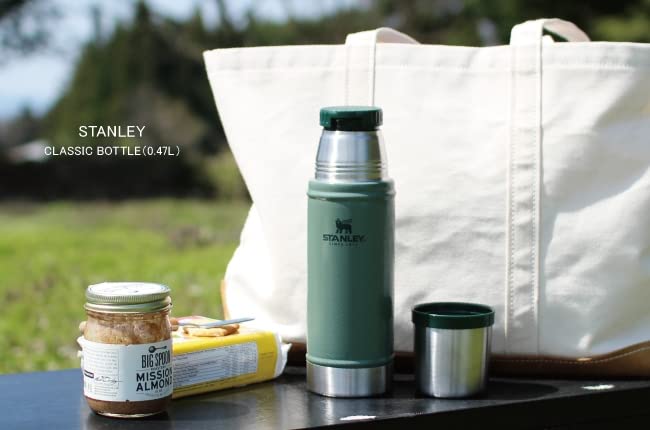 STANLEY Classic Vacuum Bottle Green Water Bottle Thermal Insulation Stainless Steel Bottle Water Bottle Gift Dishwasher Safe Japanese 0.47L (Genuine