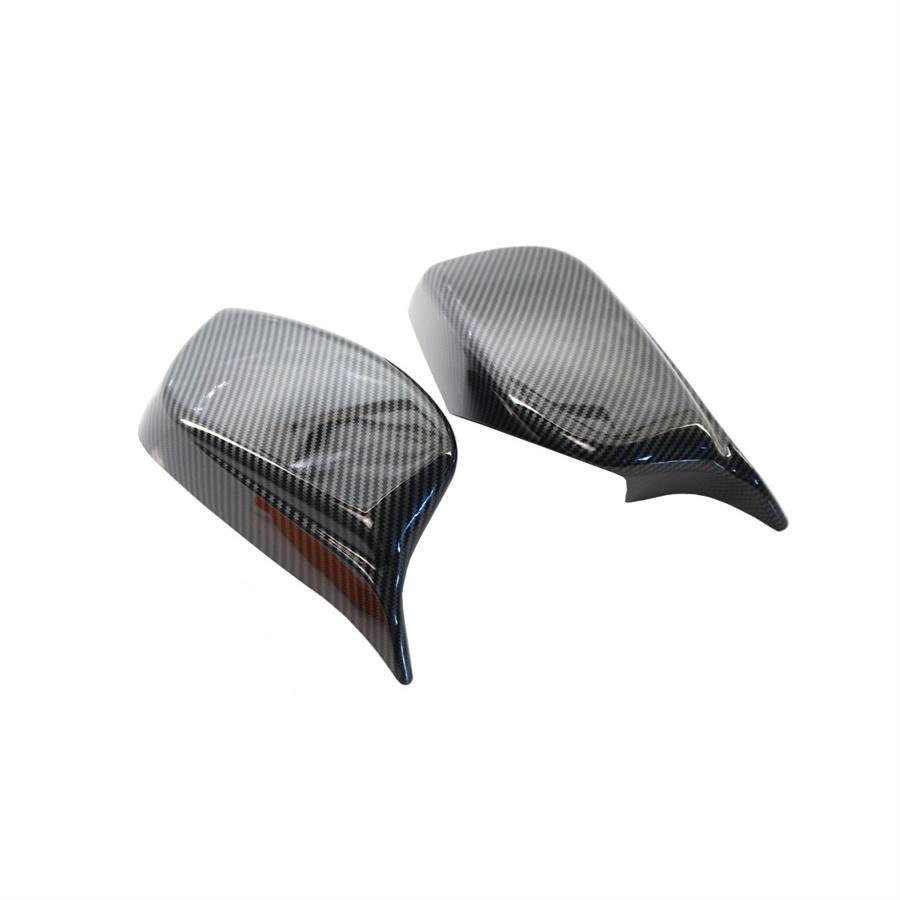 Für BMW 5er E60 E61 E63 E64 2004-2007 Spiegelkappen Gehäuse Rückspiegelabdeckung Karbonfaser-Stil 51167078360 51167078359