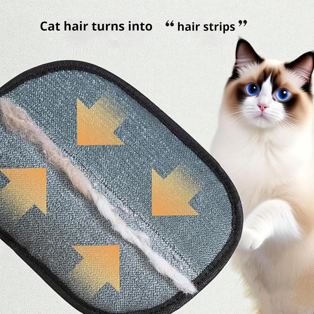 Electrostatic Gloves Pet Hair Removal Washable Reusable Gloves for Furniture Bed Sheets Couch Clothes Carpet Car Seat