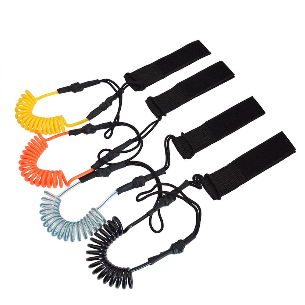 JB-A35   TPU  Safety  Rope For Kayak Canoe Oar Surfboard Paddle Anti-lost Spring Rope