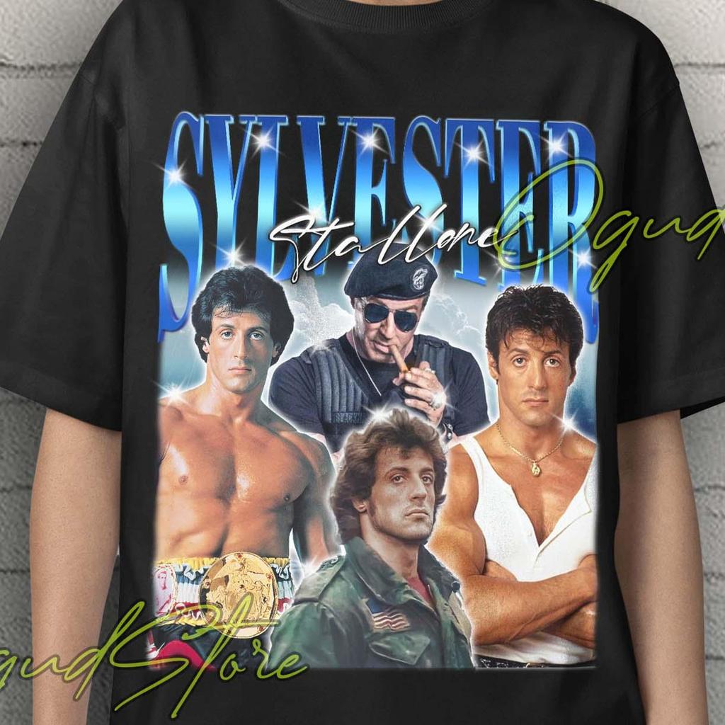 Tričko Sylvestera Stallone, Vintage tričko Sylvestera Stallone, Retro tričko Sylvestera Stallone, Trička s plakáty Sylvestera Stallone, Retro filmová trička