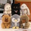 TreasuringU  New 15cm Mini Plush Toys Cute Animals Stuffed Dolls Cartoon Animals Plushie Toy Birthday Gifts