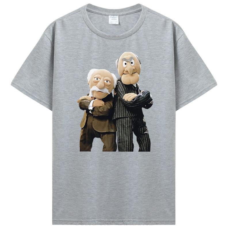Statler And Waldorf Black T-Shirt Clothing Fashion 100% Cotton Good Quality Brand Cotton Shirt Style Cool Shirts