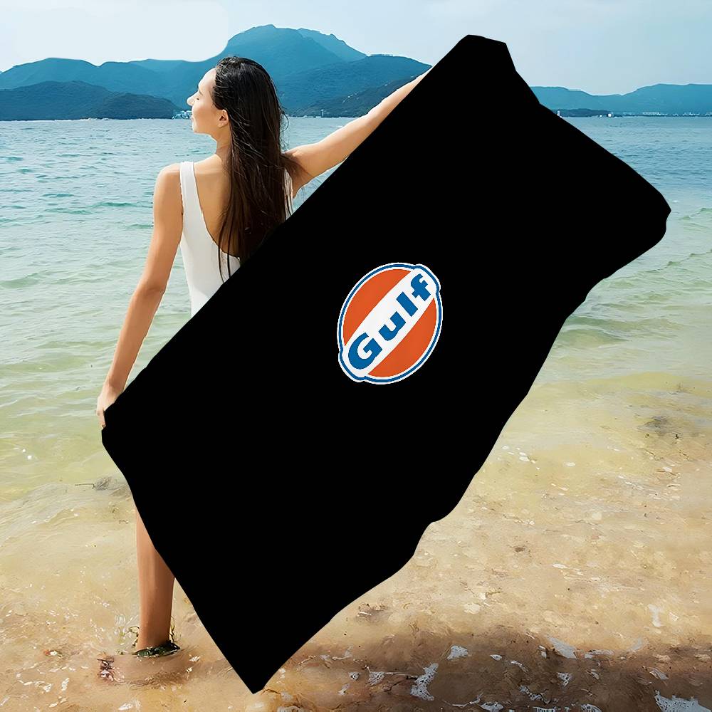 Manta de Microfibra para Coche de Carreras G-Gulf Secado Rápido Toallas de Playa Impresión Oversize Super Absorbente Manta Toalla para Piscina