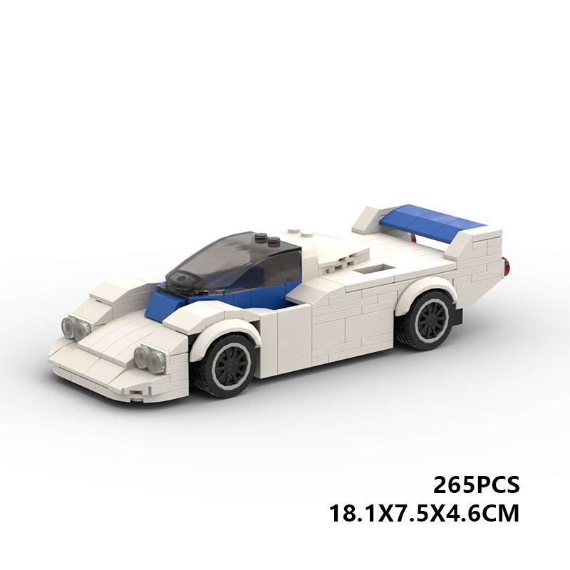 

MOC Mazda 757 Building Blocks - Compatible with LEGO, Classic Assembled Car Ornament Model