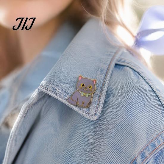 Scarf Brooch Pin Enamel Bow Tie Cat Brooch, Cartoon Kitten Metal Badge Durable Alloy Pin, Hats Bags Scarves Clothes Decorative Accessory Theme