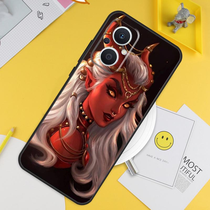 Aesthetic Devil Woman Bad Girl For OPPO Reno 14 12 11 10 13 Pro 8T 11F 12F 13F 14F 7 8 Lite OPPO Find X9 X8 X6 X5 Pro Case