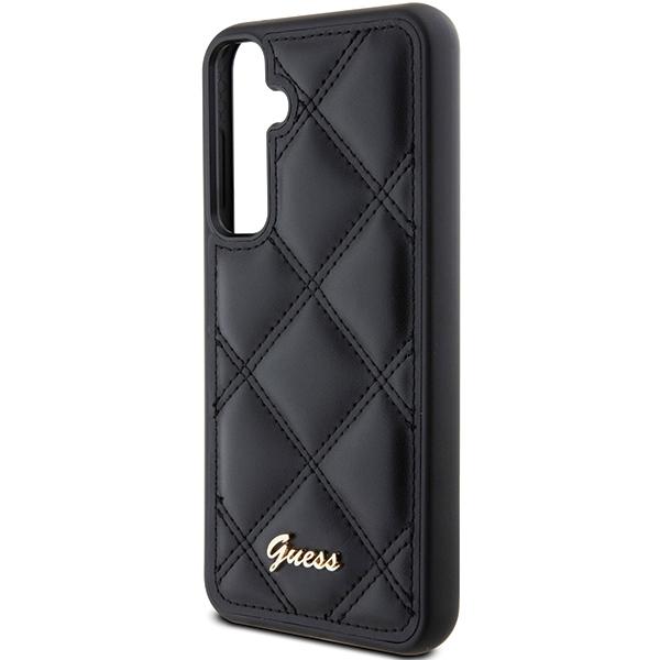 Guess Guhcs23Fepsqsqsk S23 Fe S711Czarny/Black Hardcase Pikowane Metalowe Logo