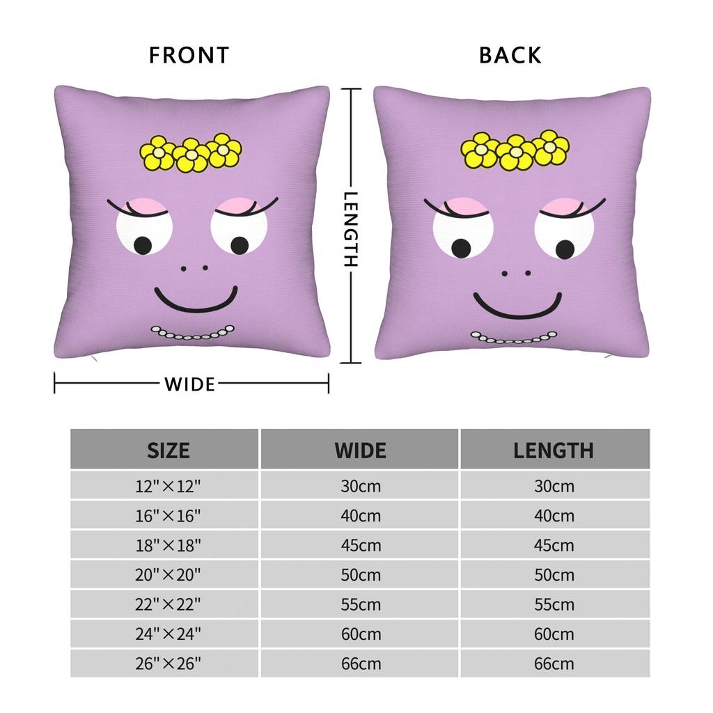 Cartoon Barbapapa Pillow Case Fashion Pillow Cover Square Pillowcases For Sofa Couch Bed Living Room