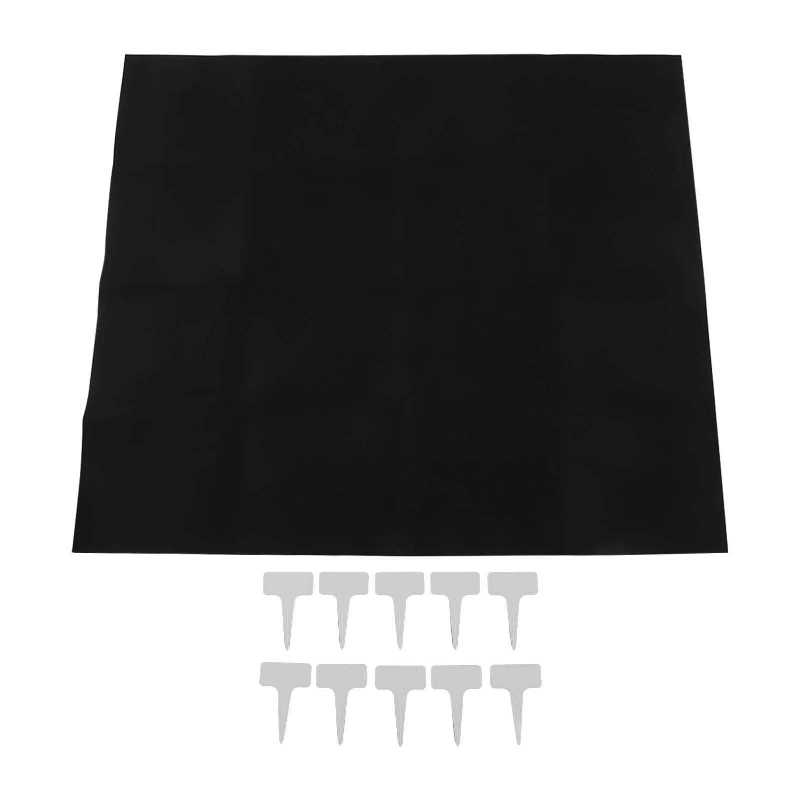 

Plant Watering Mat With 10pcs Plant Marking Label 3mm Thicknes Automatic Self Watering Mat Felt Capillary Mats For Garden Patio чорний