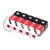 Acrylic Dice Game Props for Children Black White Square Corner Digital Dice Kit