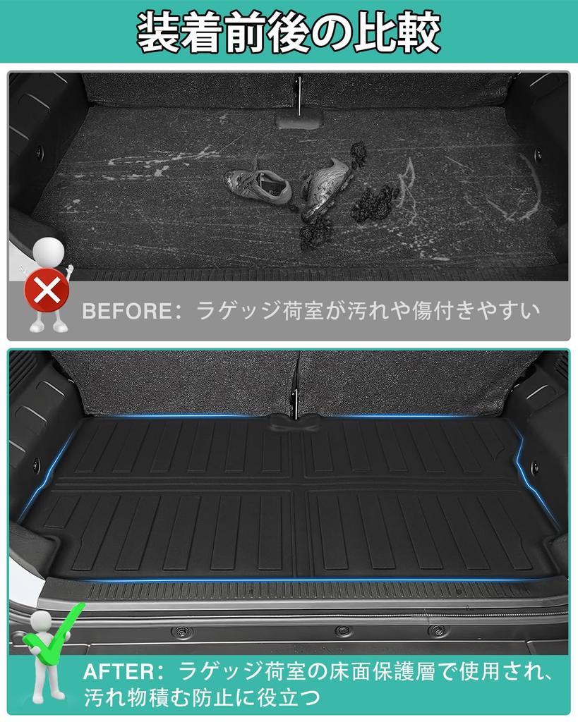Mixsuper Jimny Nomad Luggage Mat 3D Trunk Mat JC74W Luggage Tray April 2025 Present 5-door -