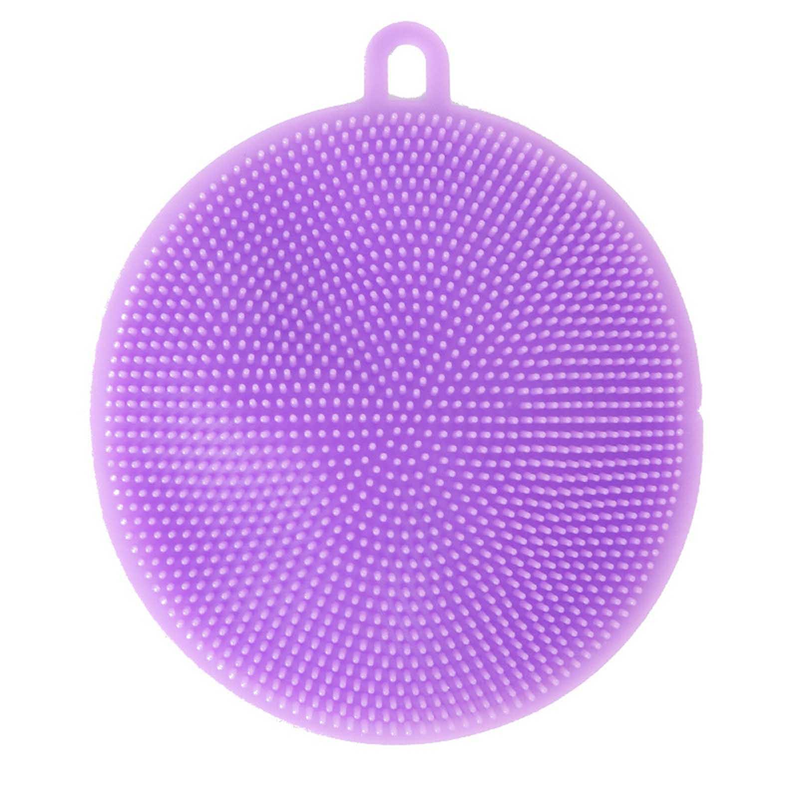 

Силиконовая щетка для мытья посуды, миска, кастрюля, чистящие щетки, кухонный инструмент, чистящие средства, губки, чистящие подушечки One Size фиолетовый