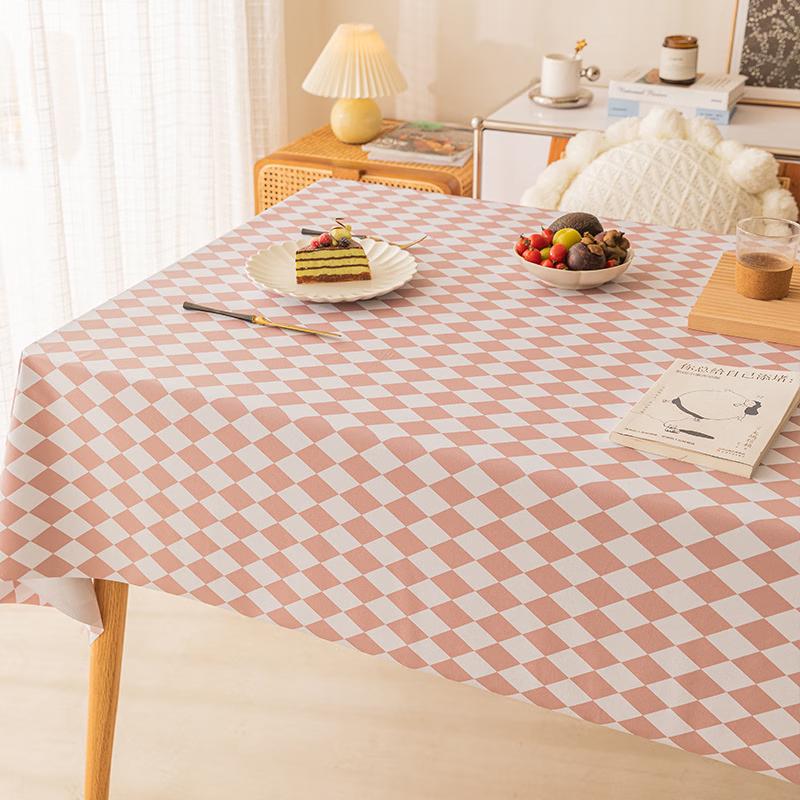 Qie E Tuan Tuan PVC Waterproof Easy-Clean Rectangular Tablecloth