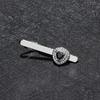 Men's Cubic Zirconia Tie Clip Steel Color Arrow Design Fashion Tiepin Accessory Gift Wedding Formal Business