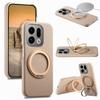 Case for Find X9 5G - PC+Leather/PU, Khaki, With Stand