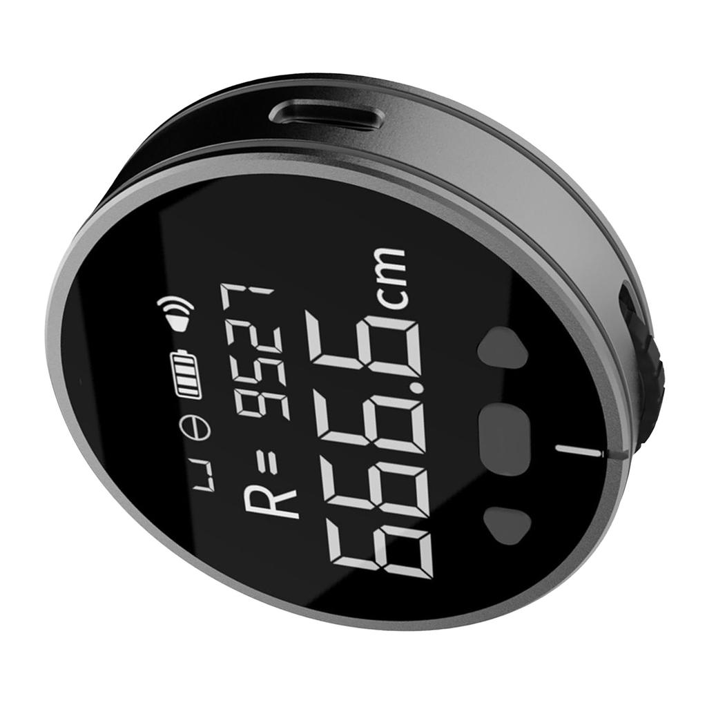 328ft Electronic Digital Tape Measure with LCD Display Rechargeable Long Distance Rolling Measuring Tool for Flat