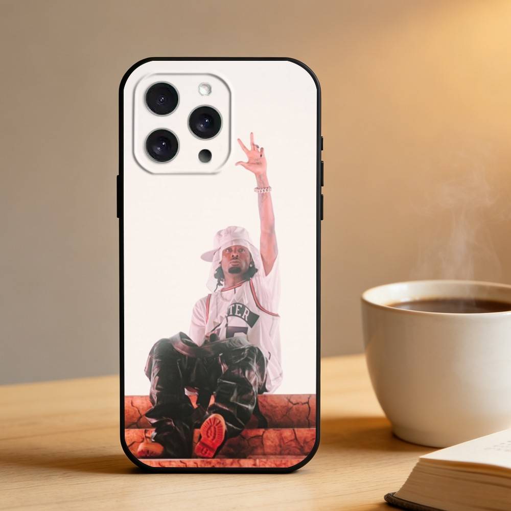 Singer P-Playboi C-Carti Phone Case For iPhone 17 16 15 14 13 12 Max Plus Silicone Black Cover