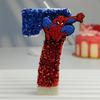 Creative Design Spider-Man Digital Birthday Candle Cake Party Decoration Handmade Cool Doll Birthday Candle