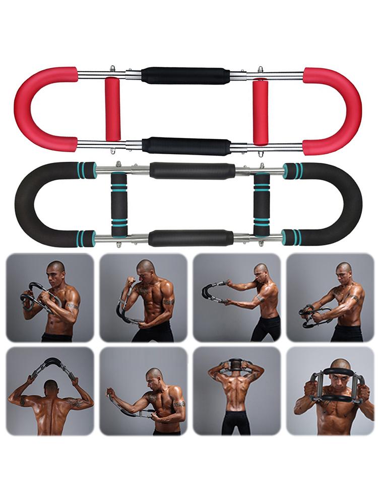 Adjustable Home Chest Expander U-Shaped Arm Strength Device Spring Arm Force Bar for Shoulder Arm and Chest Exercise