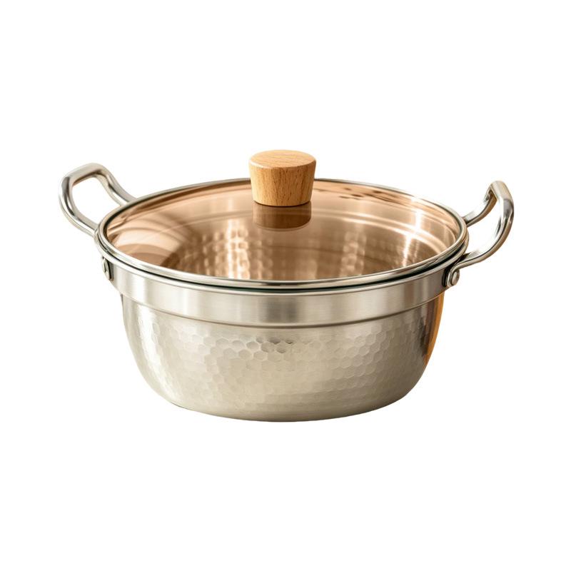 Food-Grade Stainless Steel Hot Pot & Rice Cooker for Portable Stove - Outdoor Stew & Soup Pot