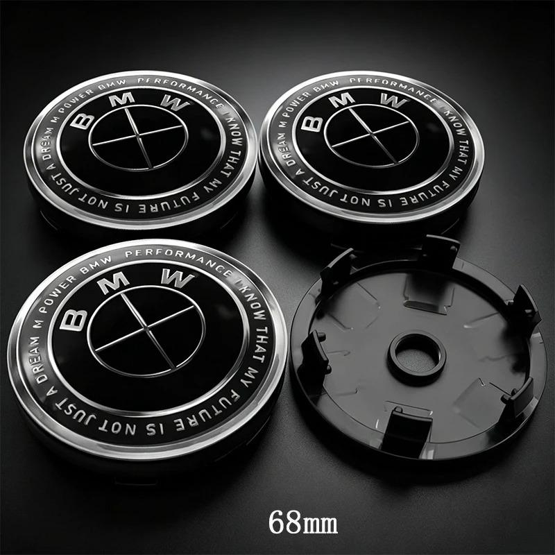 For BMW M 4Pcs 56mm 68mm Car Wheel Center Caps For BMW E46 E39 E53 E65 E66 E90 G26 X1 X3 X5 X7 1/3/5/7 Series G30 F15 G70 G08 G07 G05 G06