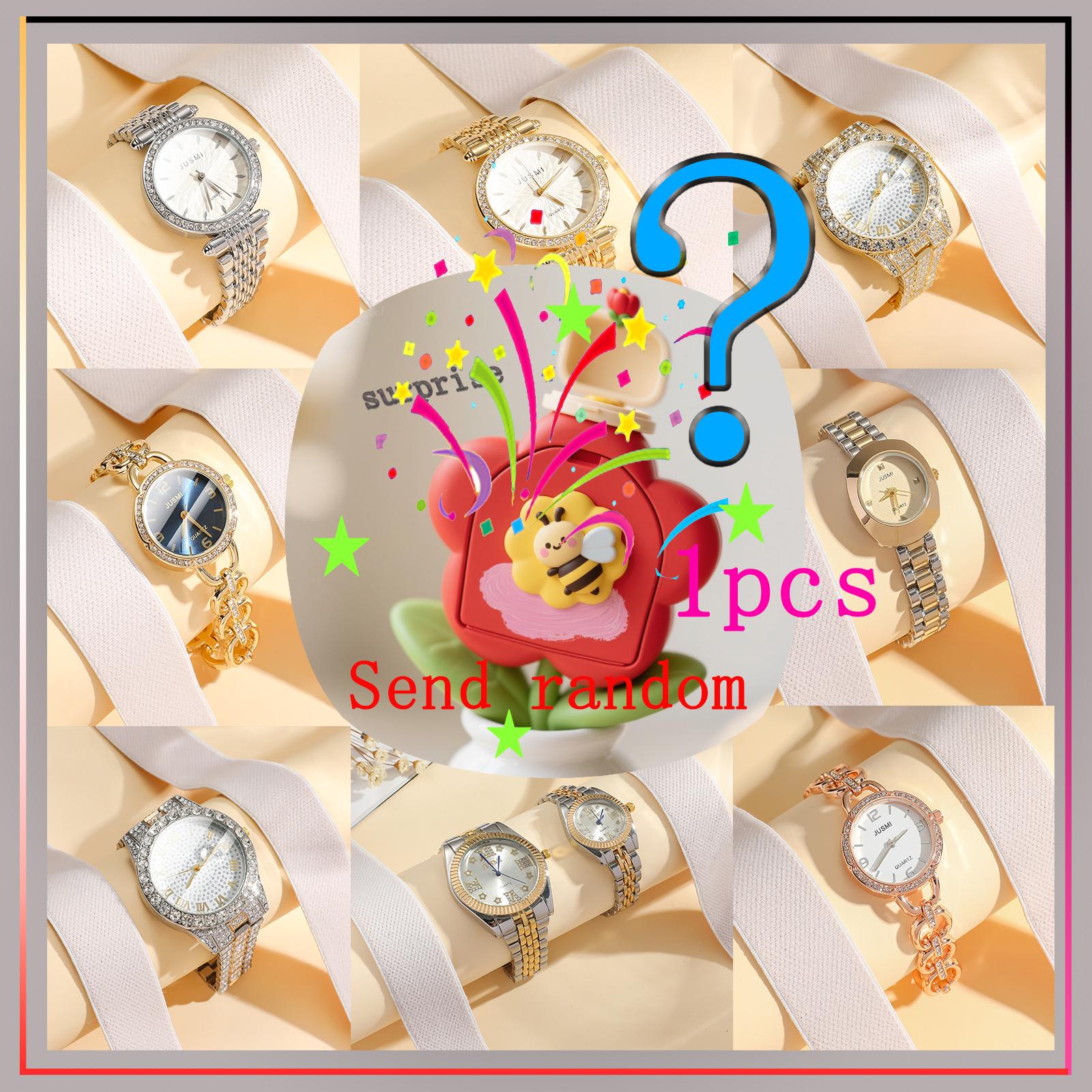 

Сюрприз слепая коробка модный эксклюзив простой космос золото и бриллианты инкрустированные весы кварцевые часы случайный стиль разноцветный