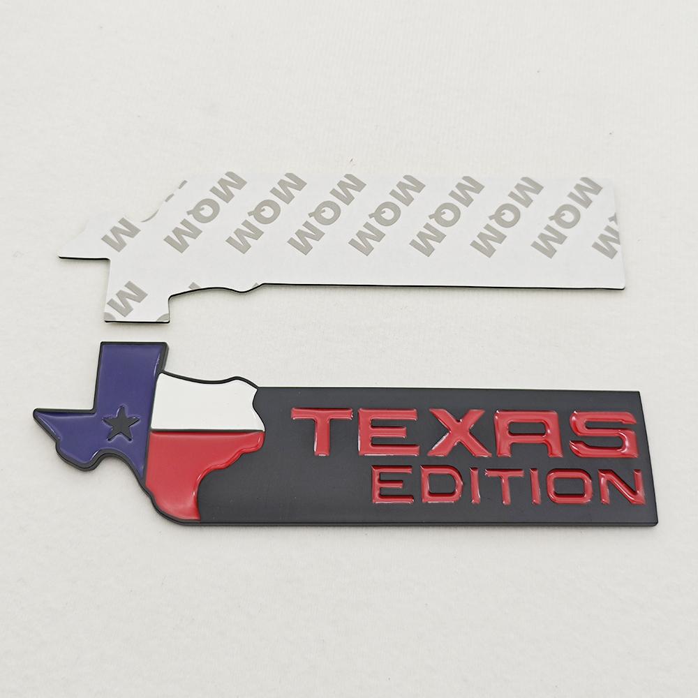Universal 3D Metal Car Badge TEXAS EDITION Logo Emblem Flag Sticker For Ford Jeep Chevrolet Ram GMC Dodge Motorcycle Accessories