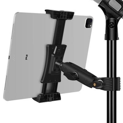 Peastrex iPad Mikrofon Tablet Ständer mit verstellbarer Drehung und Super-Griffhalter für iPad Pro Air Zoll und Tablets Ständer, Ständer, 12.9, Mini,