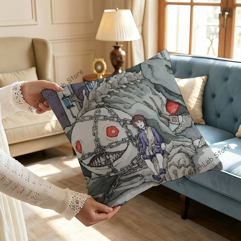 NNier RReplicant Emil Printed Pillow Cover Cushion Case Simple Sofa Pillow Case No Pillow Core