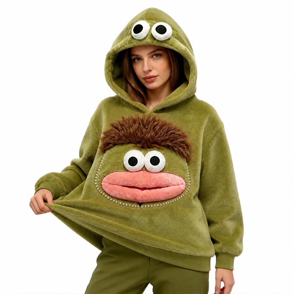 Funny Halloween Hooded Pajamas for Adults with