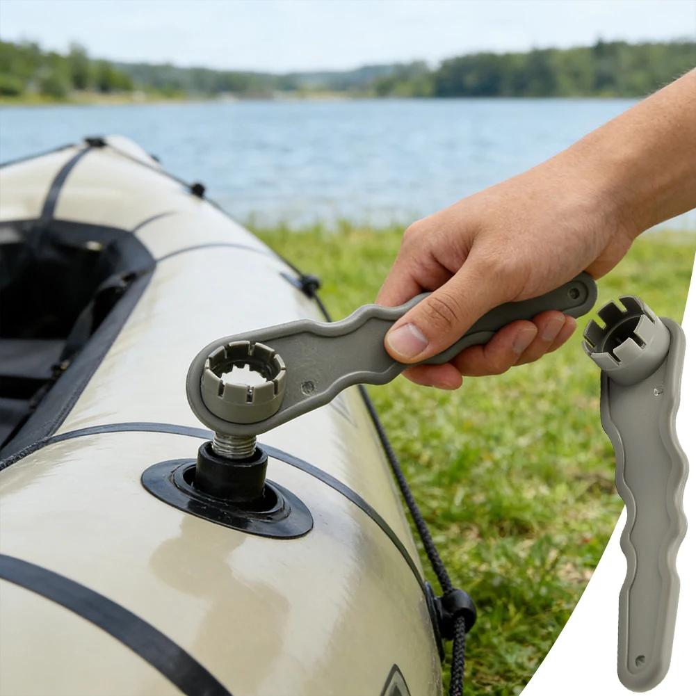 Nylon Spiral Valve Wrench with 8 Holes for Use with For Inflatable Boats Kayaks and Paddleboards Featuring Comfortable Grip