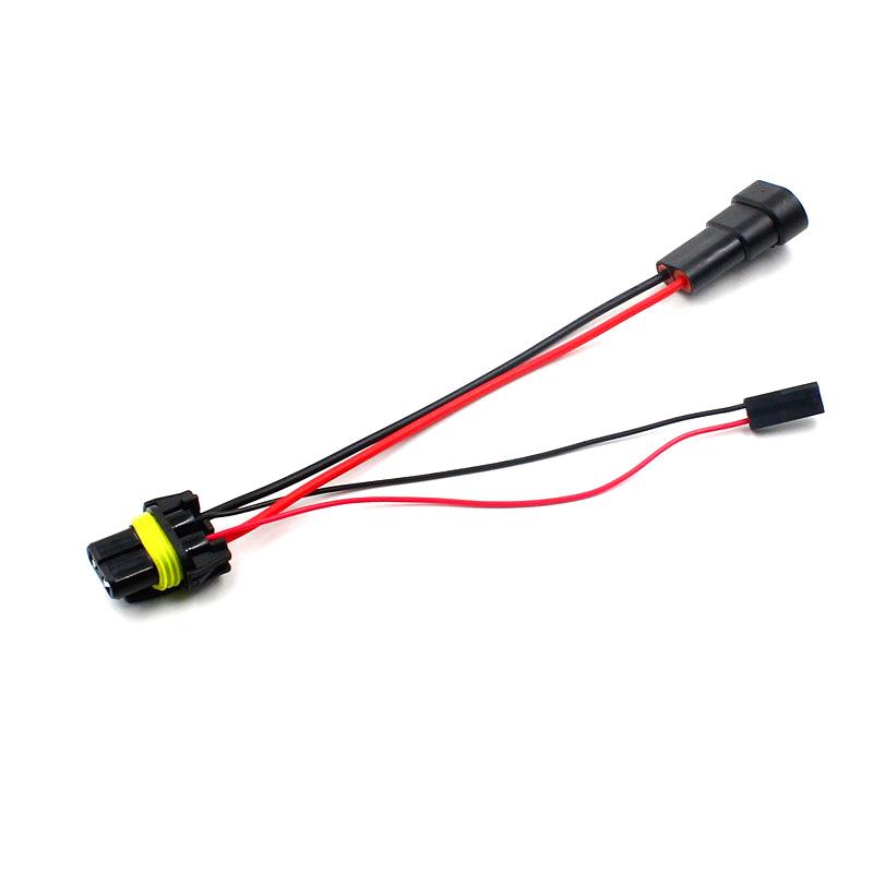 1PC 9005 9006 Universal Adapters Wire Harness Connector for the HID Bi-Xenon Headlight H/L Retrofit H1 D2s HID Bulbs 1PC