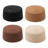 Solid Brimless Cap Structured Crown Painter Hat New Round Dress Hat  Women's