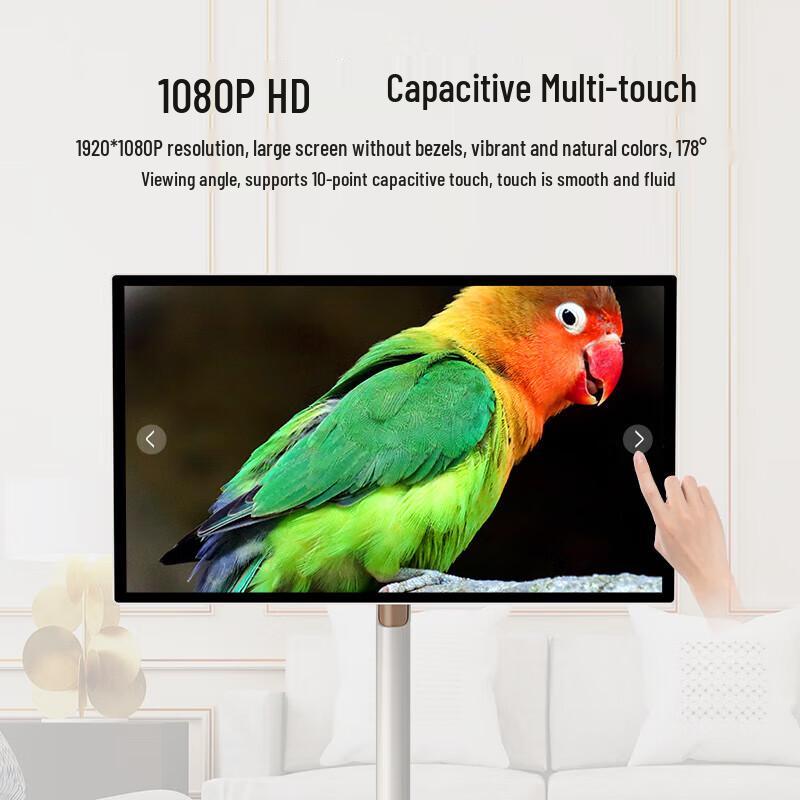 HUSHIDA BGDR-32 32-inch Portable Touchscreen Smart Display CN Plug (adapter Included)