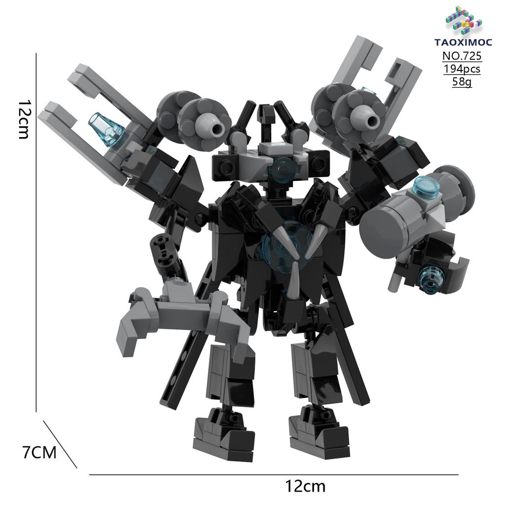 Compatible With Skibidi Toilet MOC Abstract Building Blocks Upgrade Titan Speaker King Model Bricks Toys