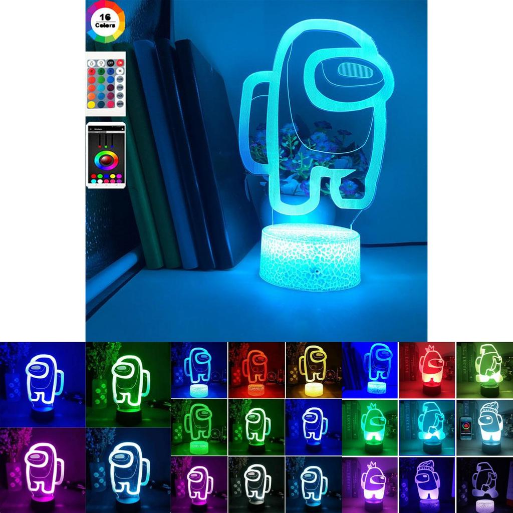 Nacht Betrüger Licht 3D Illusion LED Nachttischlampe Weihnachtsgeschenk Heimdeko