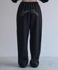 5OML Lettering Hotfix Sweatpants Black