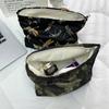 Gold Butterfly Cosmetic Bag: Large-Capacity, High-End Skincare Storage Handbag