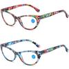 Mode Vintage Elegant Blumen Augenschutz Ultraleichter Rahmen Floral Brille Lesebrille