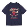 Genuine  High-quality Spider-Man Gym Fitness Workout Movie Casual Men's And Women's Same Short-sleeved TopJacket